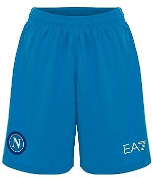 SSC NAPOLI Shorts Gara Home, EA7, Prodotto Ufficiale, Azzurro, 2023/2024, S