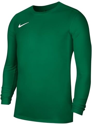 Nike M Nk Dry Park VII JSY LS, T-Shirt A Manica Lunga Uomo, Pine Green/White, 2XL