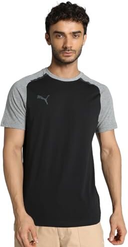 Puma Maglietta Teamcup Casuals, Tee Uomo, Black, M