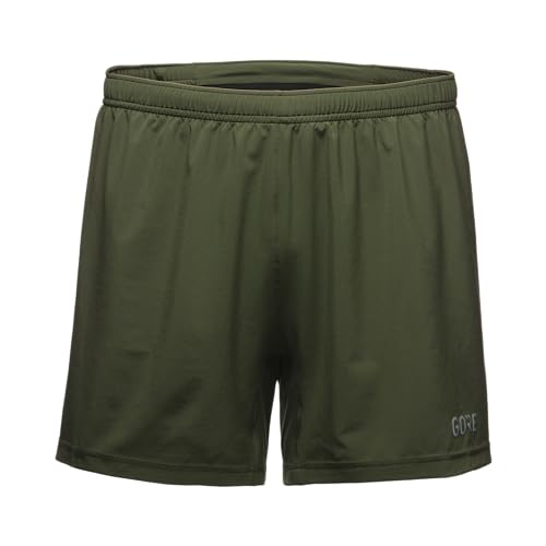 GORE WEAR R5 5 Inch Shorts, Pantaloncini Uomo, Verde Utilitario, XL