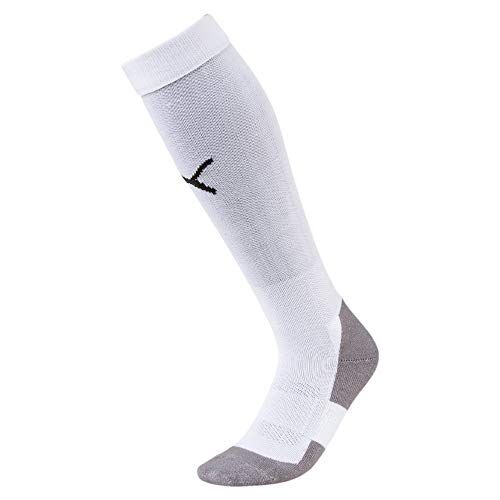 Puma Team Liga Socks Core Calzettoni da Calcio, Bianco (White/Black), 31-34 Uomo