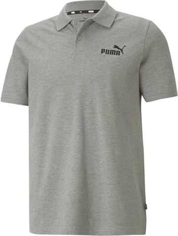 Puma PUMHB # Ess Pique Polo, Shirt Uomo, Medium Gray Heather, XL