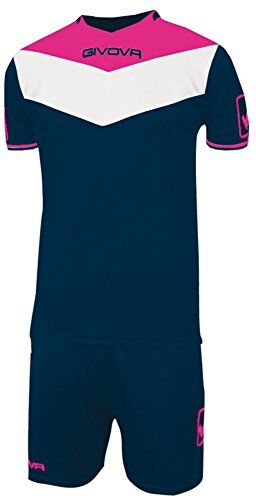 GIVOVA , Kit Campo Fluo Unisex – Adulto, Blu/Fuxia Fluo, 2XL