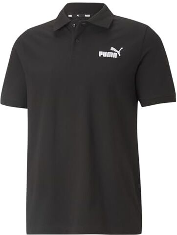 Puma PUMHB # Ess Pique Polo, Shirt Uomo,  Black, M