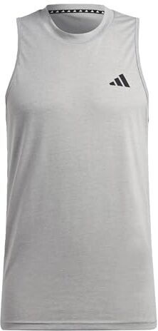 Adidas TR-ES FR SL T T-Shirt Uomo Medium Grey Heather/White/Black Taglia L