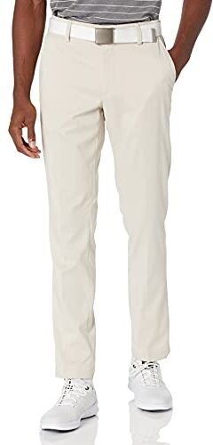 Amazon Essentials Pantaloni Elasticizzati Slim Uomo, Beige Chiaro, 28W / 28L