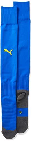 Puma Team Liga Socks Core Calzettoni da Calcio, Blu (Electric Blue Lemonade/Cyber Yellow), 43-46 Uomo