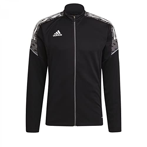 Adidas CON21 TK Jkt, Giacca Unisex-Adulto, Black/White, M