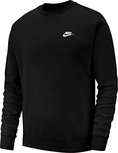 Nike Sportswear Club, Maglia A Girocollo Uomo, Black/White, L