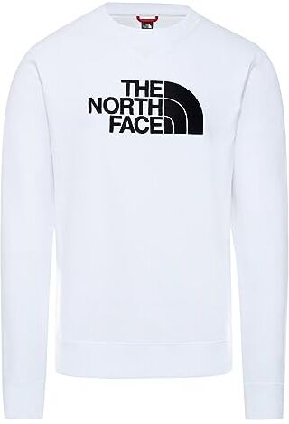 The North Face NF0A4SVRLA9 M Drew Peak Crew Maglia Lunga Uomo White-Black Taglia S