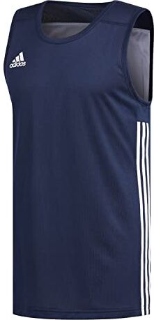 Adidas 3G Speed Reversible Sleeveless Jersey, Maglia Senza Maniche da Basket Uomo, Collegiate Navy/White, S