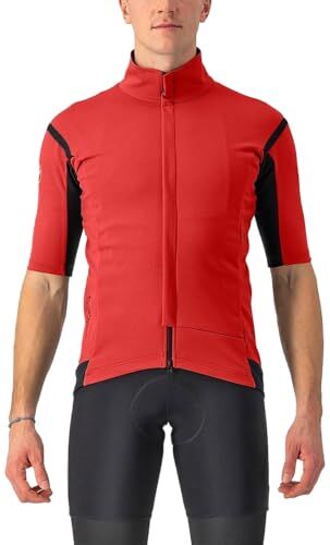 CASTELLI GABBA RoS 2 Giacca UOMO POMPEIAN RED/BLACK REFLEX Taglia XXL