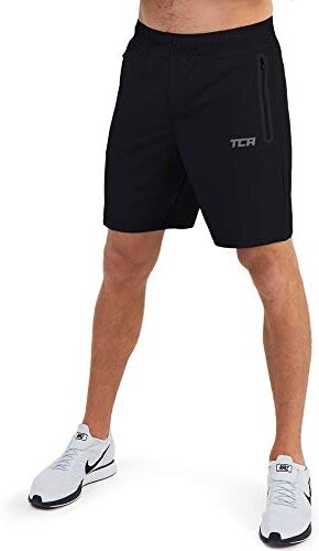 TCA Elite Tech Pantaloncini Corti Uomo Sportivi da Corsa con Tasche Laterali con Zip Antracite, XXXL