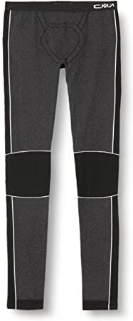 CMP , Pantaloni lunghi senza cuciture da uomo, Nero, L/XL