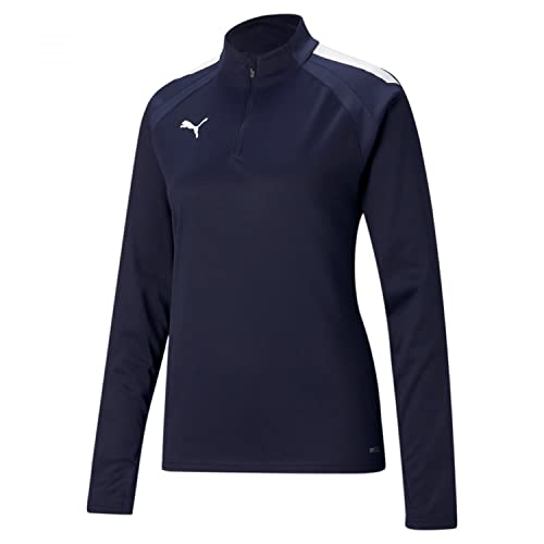 Puma Teamliga 1/4 Zip Top Maglietta, Peacoat Wh, XL Uomo