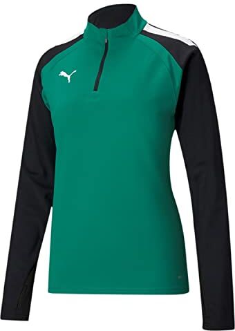 Puma teamLIGA 1/4 Zip Top Maglietta, Verde peperone-PU, L Uomo