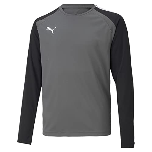 Puma teamPACER GK LS JERS Maglietta a Maniche Lunghe, Grigio Perla (Smoked Pearl), 8 Anni Uomo