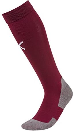 Puma Team Liga Socks Core Calzettoni da Calcio, Rosso (Cordovan/White), 43-46 Uomo