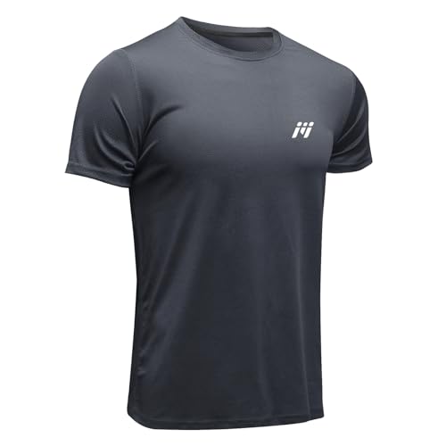 MEETWEE Maglietta Uomo, Maglia a Manica Corta Asciugatura Rapida Fitness T-Shirt da Sport per Corsa Palestra Fitness