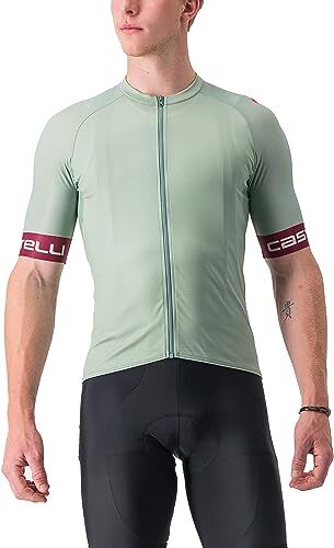 CASTELLI ENTRATA VI Jersey Defender Green/Bordeaux-Silver Gray T-Shirt S