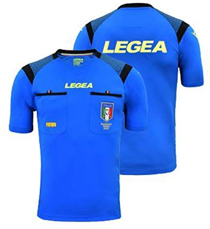 Legea Gara, Maglia Ufficiale FIGC Aia MC Stagione 2019/2020, Azzurro, 2XL Uomo