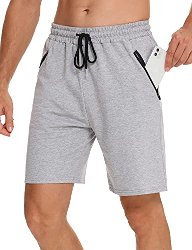 Wayleb Pantaloncini Uomo Sportivi Pantaloni Corti Cotone Shorts Uomo Estivi Bermuda con Tasche per Palestra Basket Running