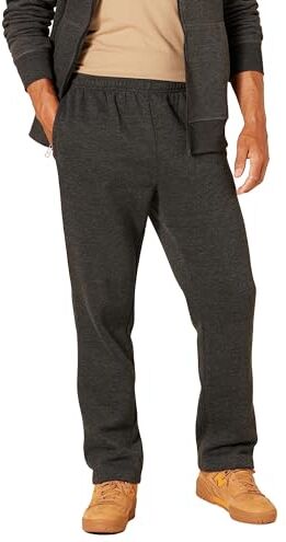 Amazon Essentials Pantaloni Sportivi in Pile (Disponibili in Taglie Extra Forti) Uomo, Carbone Puntinato, S