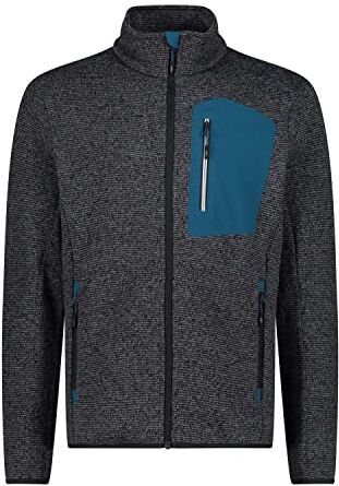 CMP Giacca in Knit-Tech da Uomo, Grey-Antracite-Nero, 50