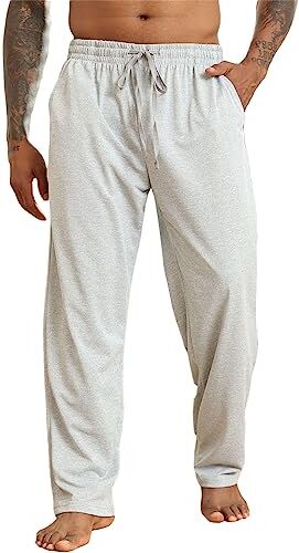 Halfword Pantaloni Sportivi Uomo Jogger Pantaloni Tuta Ginnastica Sportswear Tasche Coulisse Casuals Fitness Grigio M