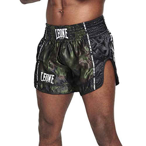 Leone Pantaloncino Kick Thai Camo  Verde (S)