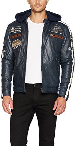 URBAN 5884 Urban Leather  58 Giacca da Uomo, Navy Blu, 2XL