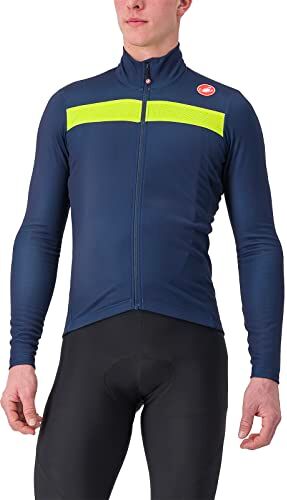 CASTELLI 4518511-424 Puro 3 Jersey FZ Maglia Lunga Uomo Belgian Blue/Yellow Taglia M