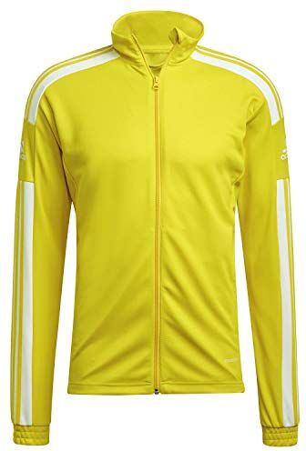 Adidas Squadra 21 Training Track Tracksuit Jacket Giacca, Team Yellow/White, XS Uomo