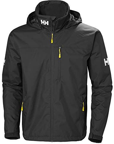 Helly Hansen Uomo Giacca Impermeabile Crew Con Cappuccio, S, Nero