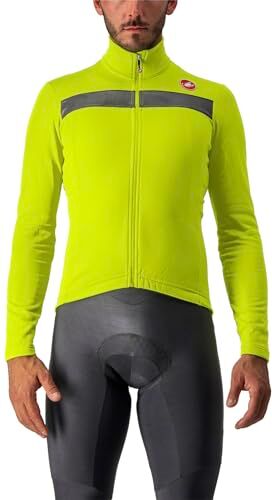 CASTELLI 4518511-383 Puro 3 Jersey FZ Maglia Lunga Uomo Electric Lime/Silver Reflex Taglia XL