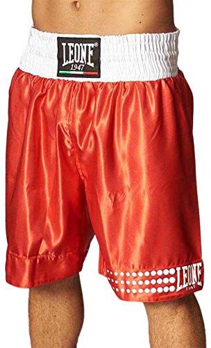 Leone , Pantaloncino Boxe Unisex – Adulto, Rosso, XXL,