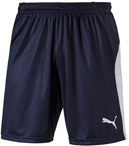 Puma Liga Shorts , Pantaloncini Da Calcio Uomo, Blu (Peacoat/White), M