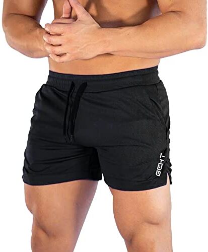 Kobilee Pantaloni Palestra Uomo Corti con Tasche Estivi Pantaloncini Sportivi Fitness Shorts Leggeri Pantaloncini Running Cotone Jogging Pantaloni Tuta Pantaloni Corti Pantaloncini Palestra Elastico