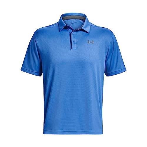 Under Armour Polo Tech Golf, Uomo, (469) Acqua / / Pitch Grey, XS/S