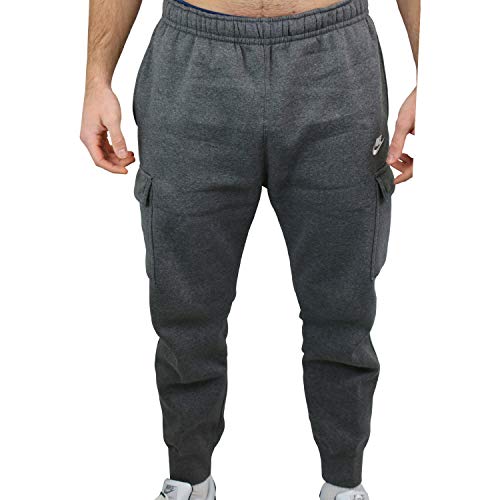 Nike M NSW Club Pant Cargo BB Pantaloni Sportivi Uomo Charcoal Heathr/Anthracite/White Taglia S