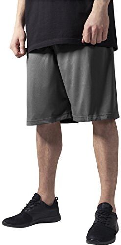 Urban Classics Bball Mesh Shorts, Pantaloncini, Uomo, Grigio, XXL