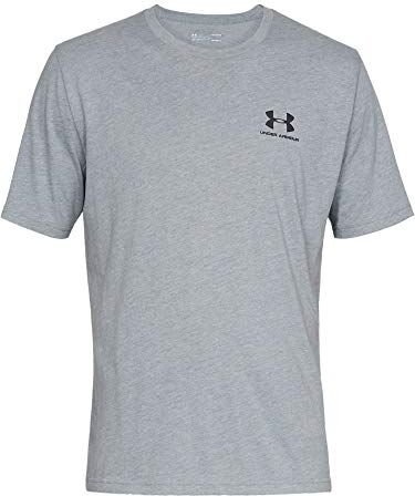 Under Armour UA Sportstyle LC SS Maglietta, Steel Light Heather, S Uomo