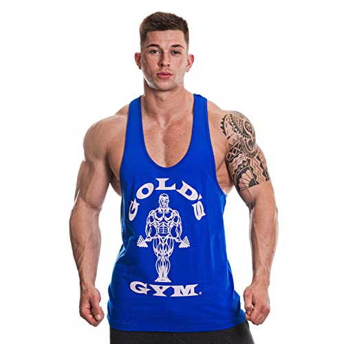 Gold's Gym Goldsgym Muscle Joe Premium Canotta, Blu, Large