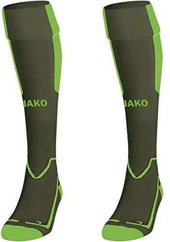 JAKO Calzettoni unisex Lazio, Unisex Adulto, Calzettoni, , kaki/verde neon., 3 (35-38)