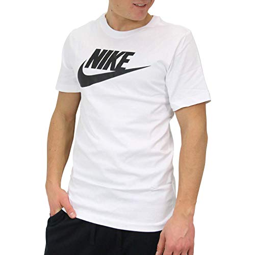 Nike Tee Icon Futura, Maglietta Uomo, bianco (White/Black), 2XL
