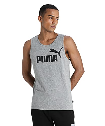 Puma PUMHB # Ess Tank, Canotta Sportiva Uomo, Medium Gray Heather, XXL