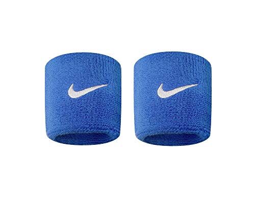 Nike Swoosh polsini, Unisex, , Blu Royal/bianco, Taglia unica (uomo)