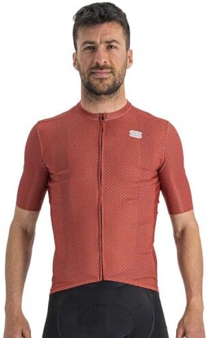 Sportful Checkmate Jersey, Maglia Lunga Uomo, Chili Red Mauve