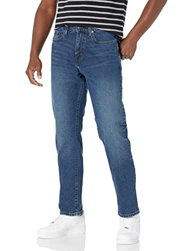 Amazon Essentials Jeans Sportivi Uomo, delavé Medio, 36W / 29L