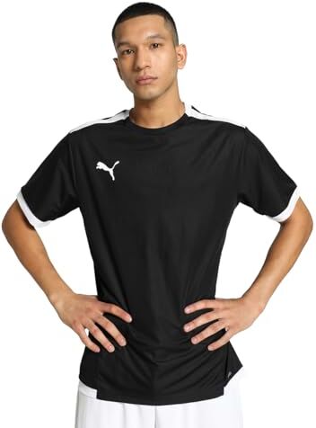 Puma teamLIGA Jersey,  Nero- Bianco, L